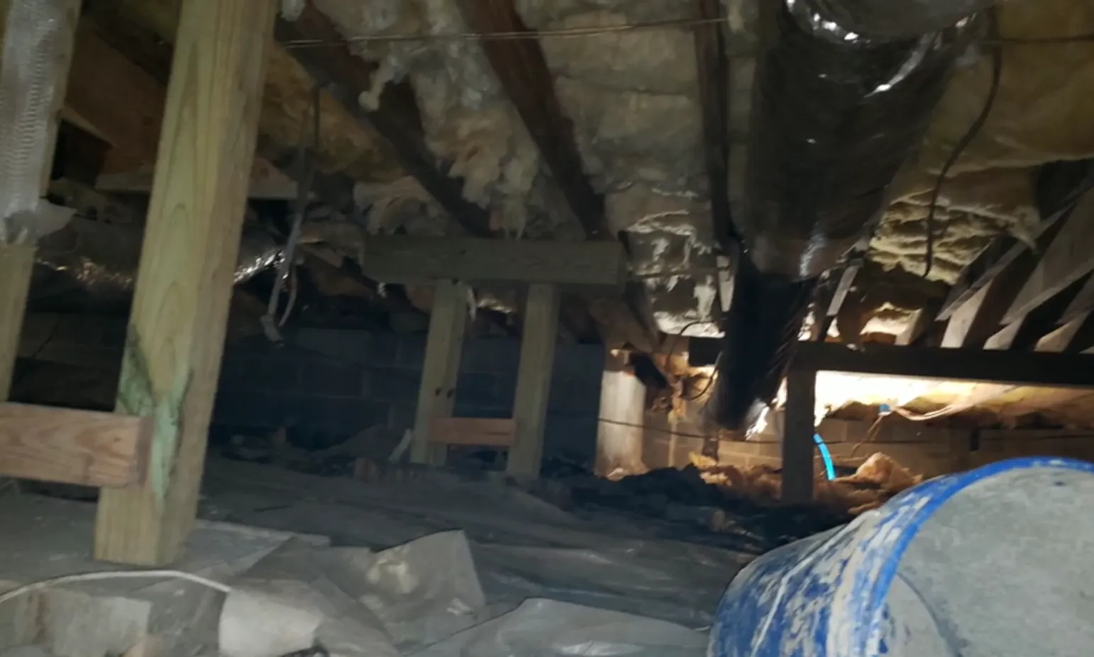 crawl space water damage diagnostic hub
